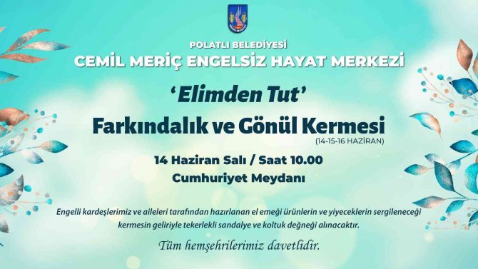 Elimden Tut Farkındalık ve Gönül Sergisi 14-16 Haziran’da misafirlerini ağırlayacak