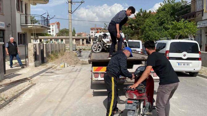 Motosiklet kazalarının arttığı ilçede polis denetimleri artırdı