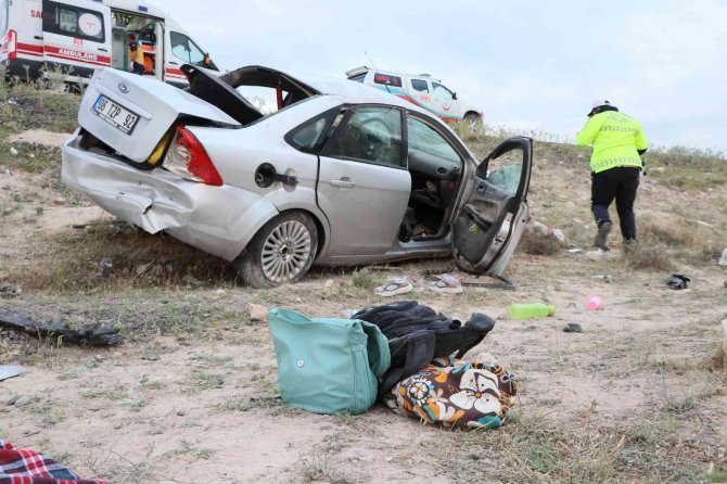 Aksaray’da otomobil takla attı: 1 ölü, 6 yaralı