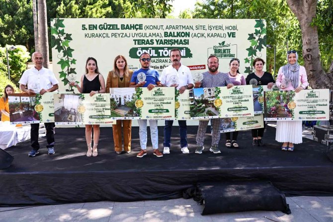 Kenti güzelleştiren bahçe ve balkonlara ödül