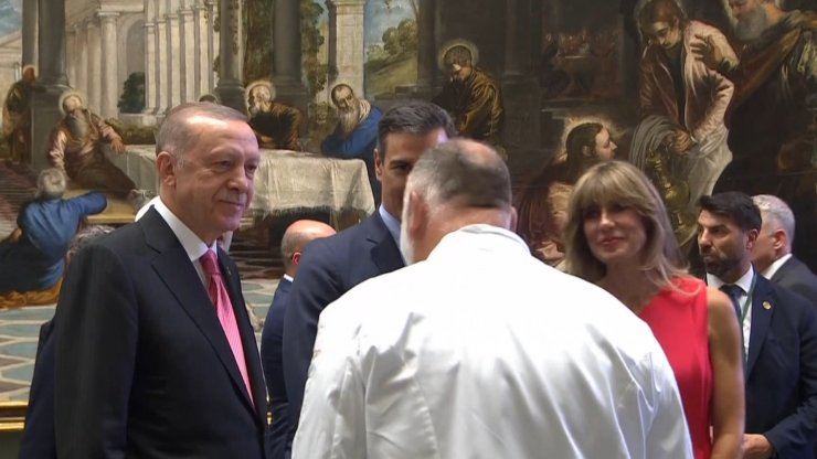 Erdoğan, NATO Zirvesi akşam yemeğine katıldı