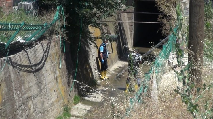 Kırıkkale'de su kanalından ceset çıktı