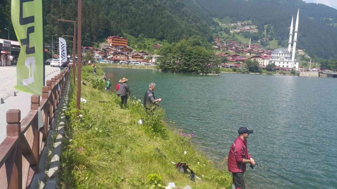 Önce yakaladılar sonra göle bıraktılar