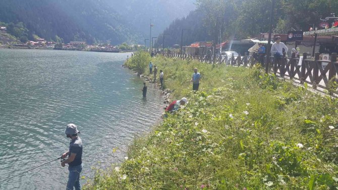 Önce yakaladılar sonra göle bıraktılar