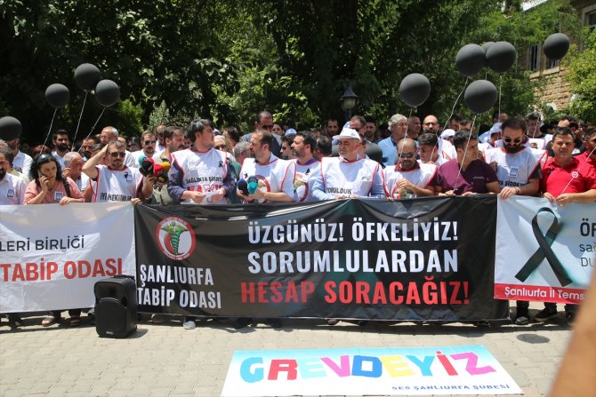 Konya'daki silahlı saldırıda doktorun öldürülmesine Gaziantep ve Şanlıurfa'dan tepki