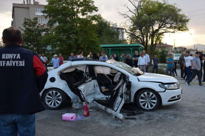 Konya'da iki otomobilin çarpıştığı kazada yaralananların sayısı arttı
