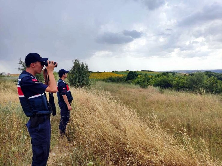 Kırklareli'de jandarmadan orman yangınlara karşı dronlu denetim