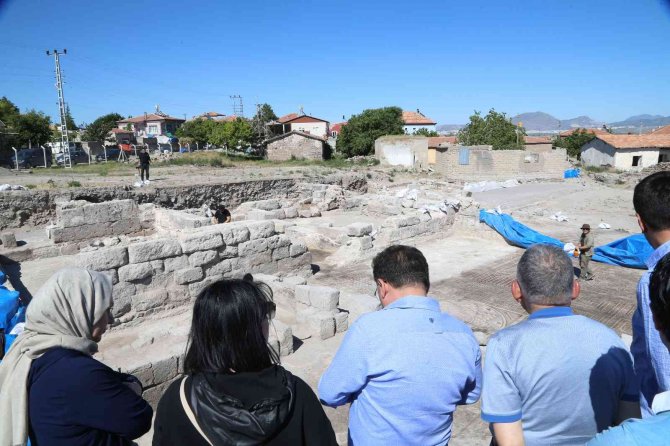 İç Anadolu’nun en büyük mozaik yapısı turizme kazandırılarak