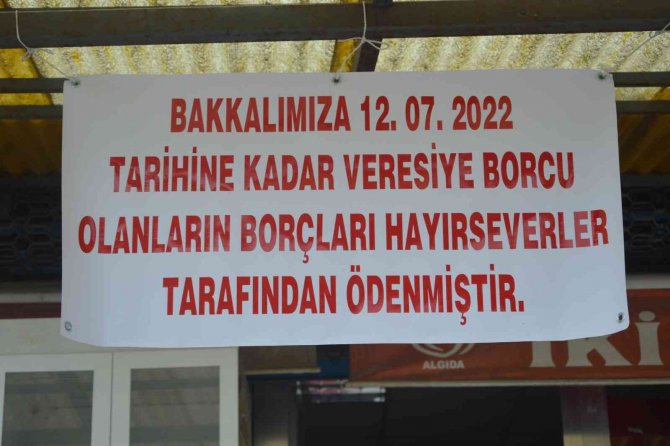 Gizemli hayırsever veresiye defterini kapattı, vatandaşı sevindirdi