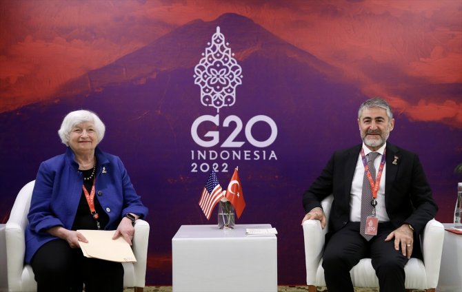 Hazine ve Maliye Bakanı Nebati, Yellen ile görüştü