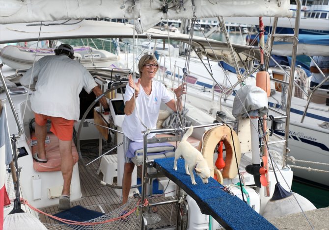 22 yelkenli yat Rize'ye geldi