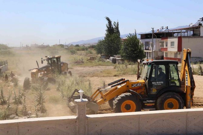 Eğrek Cemevi’nde açılış öncesi çevre düzenlemeleri başladı