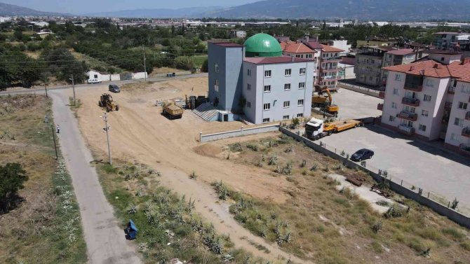 Eğrek Cemevi’nde açılış öncesi çevre düzenlemeleri başladı