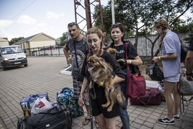Donetsk bölgesindeki insanların tahliye noktası: Pokrovsk Tren İstasyonu