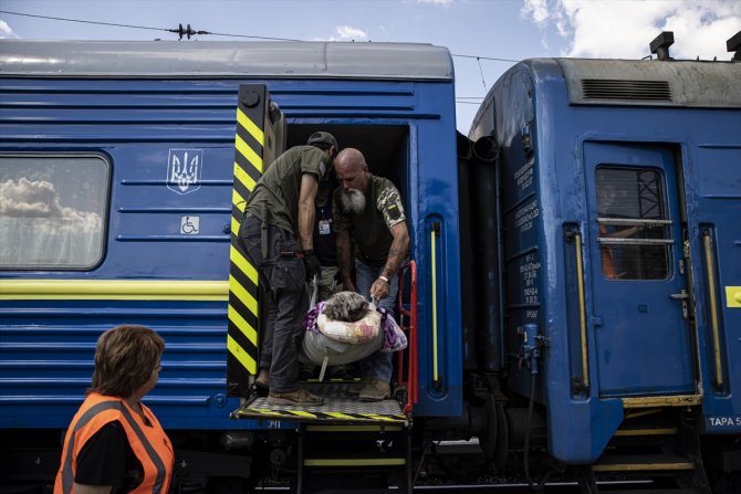 Donetsk bölgesindeki insanların tahliye noktası: Pokrovsk Tren İstasyonu