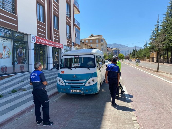 Seydişehir'de dolmuşlar denetlendi