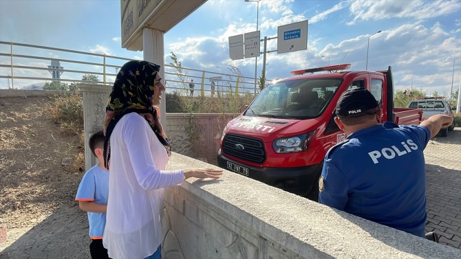 Konya'da boya fabrikasında çıkan yangın söndürüldü