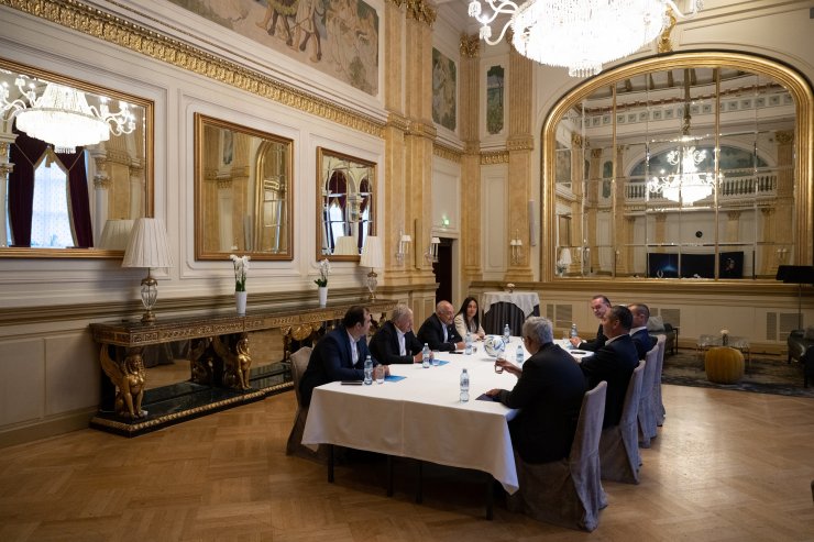 TFF Başkanı Büyükekşi, UEFA Başkanı Ceferin ile bir araya geldi