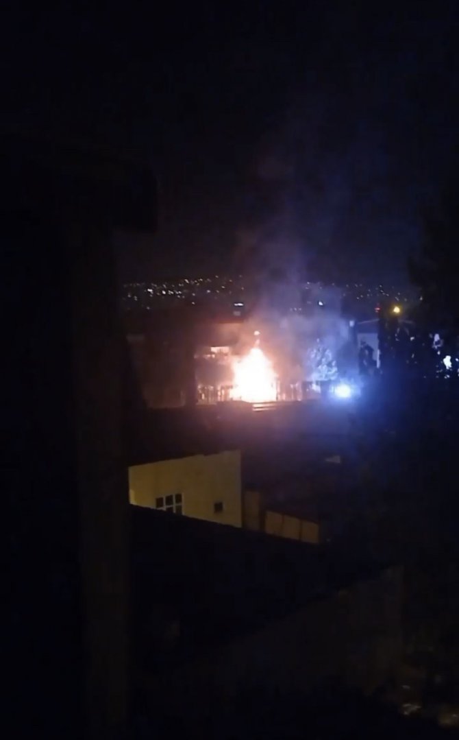 Trafo alev alev yandı