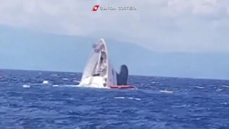 İtalya’da lüks yat, böyle battı