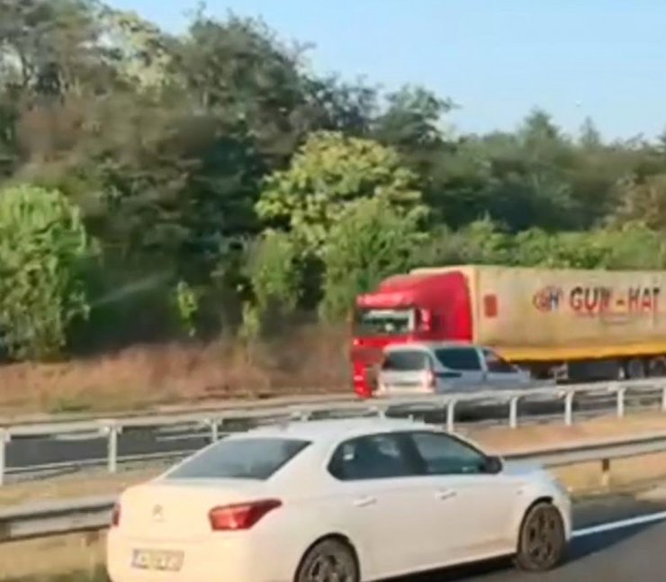 Ters yönde kilometrelerce giden sürücüye ceza