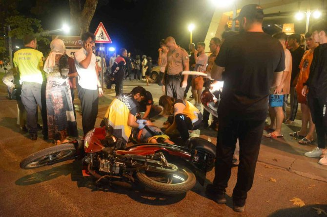 Ordu’da motosiklet ile otomobil kafa kafaya çarpıştı: 1 yaralı