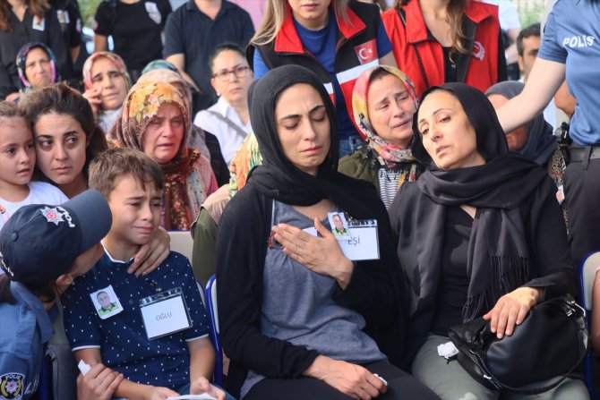 Mersin'de şehit polis memuru Sedat Gezer için cenaze töreni düzenlendi