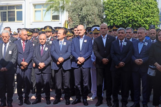 Mersin'de şehit polis memuru Sedat Gezer için cenaze töreni düzenlendi