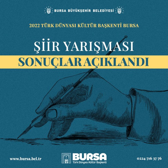 Ödüllü şiirler belirlendi