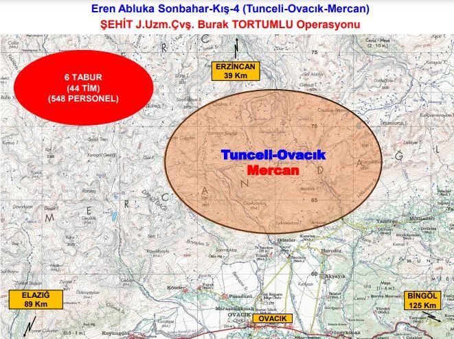 Tunceli'de 'Eren Abluka Sonbahar Kış-4' operasyonu başlatıldı
