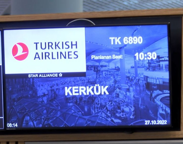 Türkiye'den Kerkük'e ilk uçuş gerçekleşti