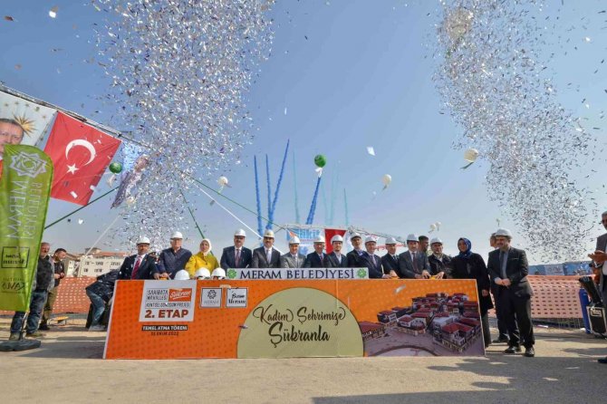 Meram'da kentsel dönüşüm: Şükran Kentsel Dönüşüm Projesi'nde 2. etap temeli törenle atıldı