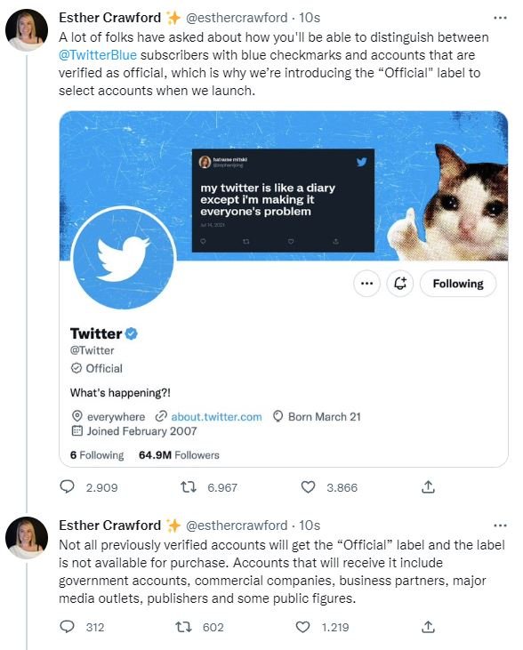 Twitter’dan ‘resmi’ etiket özelliği