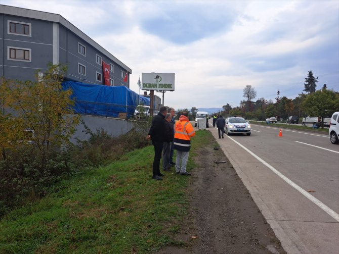Köpeklerden kaçarken hafif ticari aracın çarptığı temizlik işçisi öldü