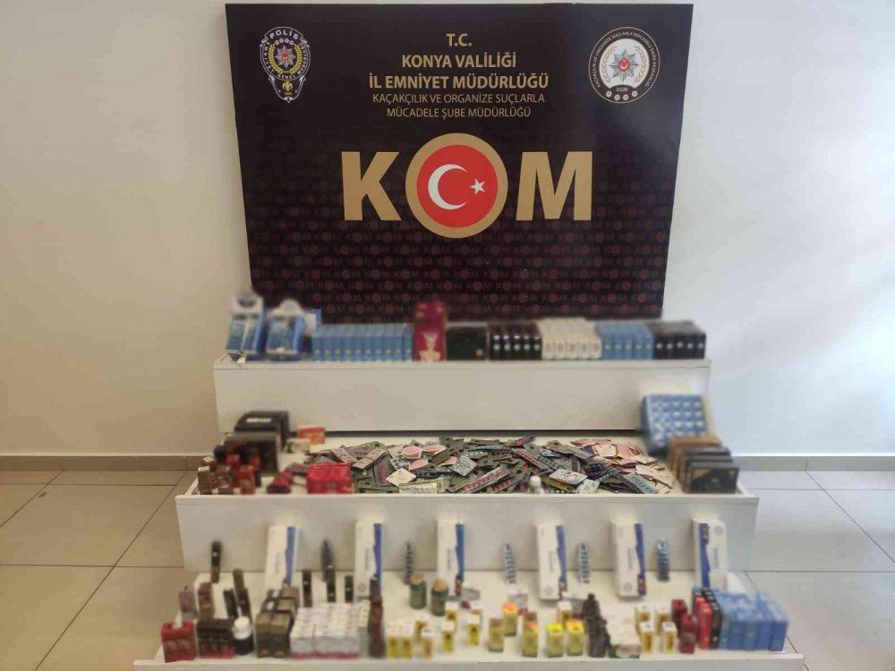 Konya'da polisten kaçakçılara operasyon! Gözaltılar var