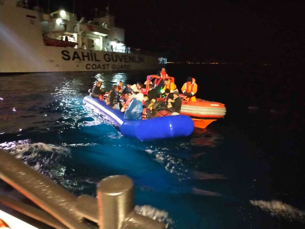 42 göçmen yakalandı, 37 göçmen kurtarıldı