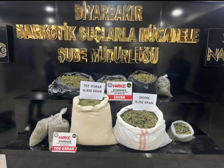 Diyarbakır'da bir ayda 95 uyuşturucu operasyonu: 85 tutuklama