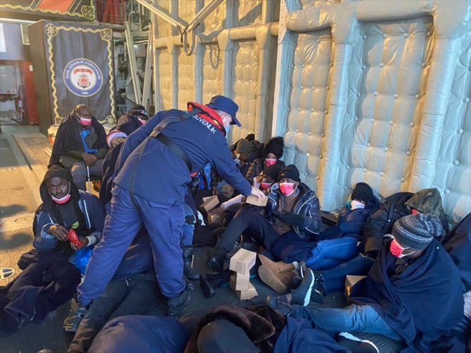 133 düzensiz göçmen kurtarıldı