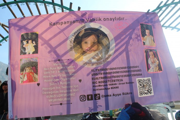 Karaman'ın ilk SMA hastası Ayşe Bükre için seferber oldular