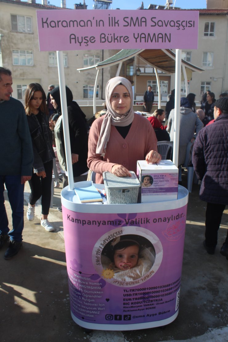 Karaman'ın ilk SMA hastası Ayşe Bükre için seferber oldular