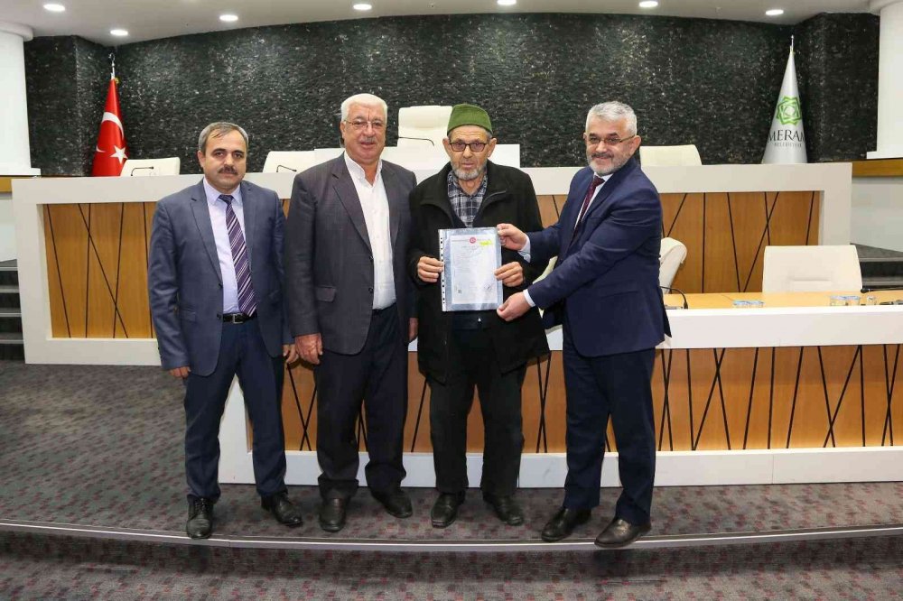 Konya'da tapu sevinci