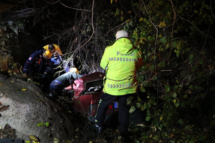 Su kanalına uçan otomobilin sürücüsü öldü