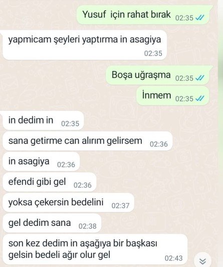 Boşanmak istediği eşi, silahla evini basıp darbetti! Whatsapp yazışmaları ortaya çıktı