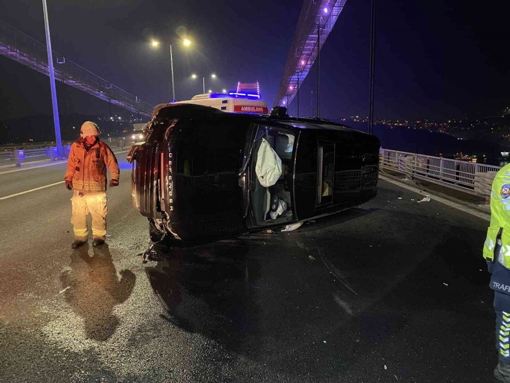Fatih Sultan Mehmet Köprüsü'nde zincirleme trafik kazas