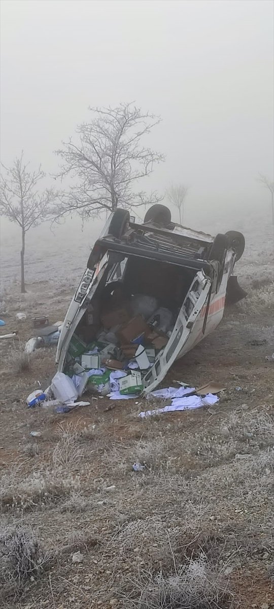 Konya'daki trafik kazasında 1 kişi yaralandı