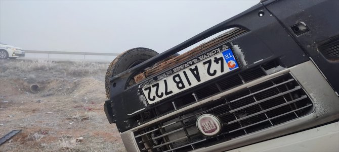 Konya'daki trafik kazasında 1 kişi yaralandı