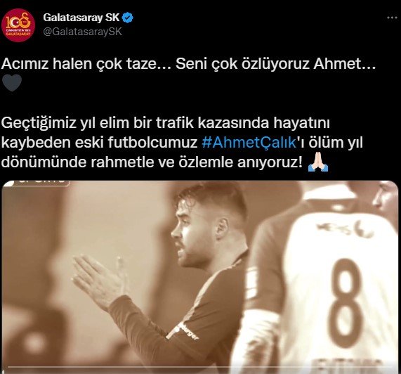 Ahmet Çalık'ı top koşturduğu kulüpler unutmadı