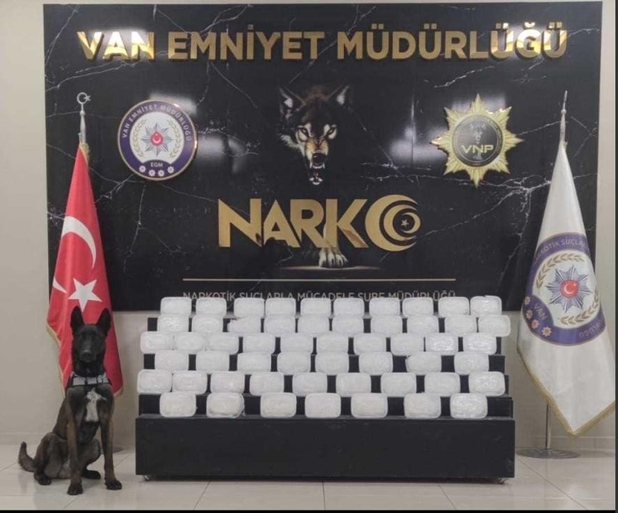 Van’da 39 kilo uyuşturucu ele geçirildi