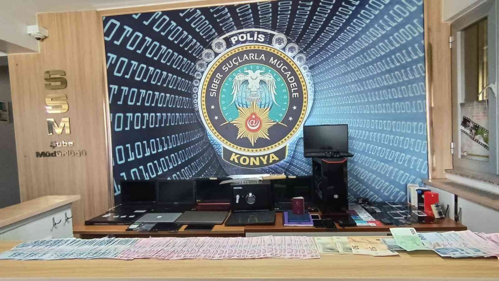 Konya polisi ortaya çıkardı! 14 bin 200 kişiyi dolandıran hacker çetesi