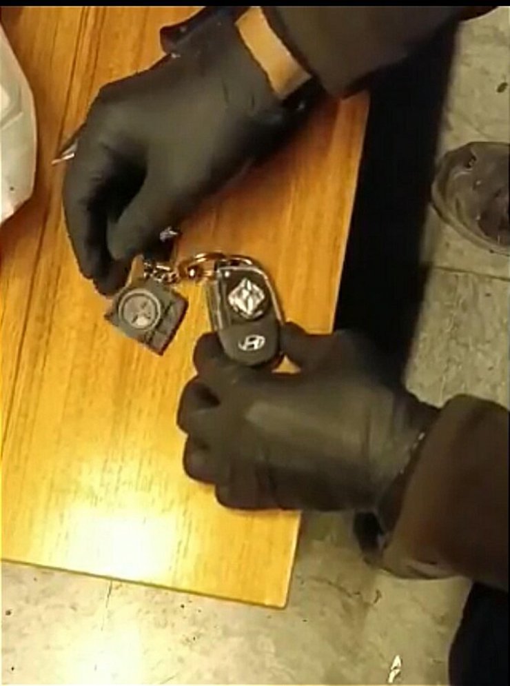 Muğlada otomobil anahtarında gizlenmiş uyuşturucu ele geçirildi